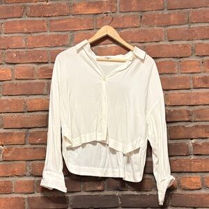 Madewell Cream Button-Down Shirt